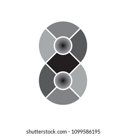 number EIGHT logo