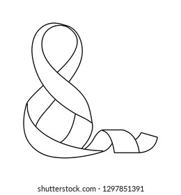 number eight ribbon