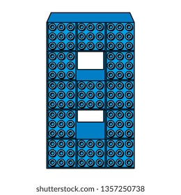 number eight with toy pieces