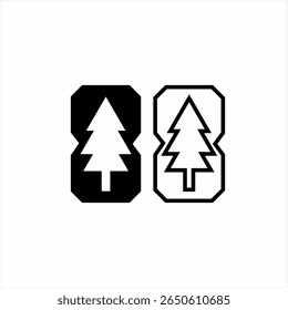 Number eighty-eight logo design with a fir tree symbol.