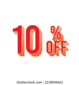 The number fifteen percent is in red - the number 10% is 3D illustrator and render, used for graphic banner design layouts, posters, wallpapers