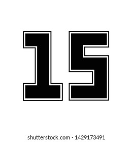 Number Fifteen Vector 15 Numbers On Stock Vector Royalty Free Number Fifteen Vector 15 Numbers On Stock Vector Royalty Free