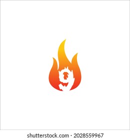 Number with fire effect
fire number 9
