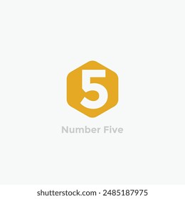 Number Five, 5 icon template