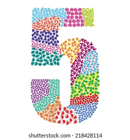 Number five alphabet 