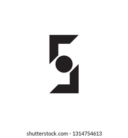 Number Five with Circle logo design 