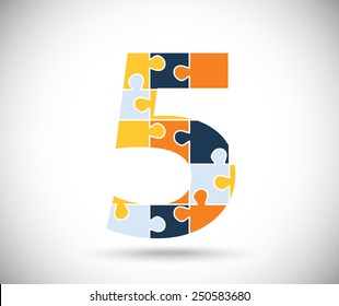 Number five consisted of  color puzzles  on the gray backdrop.