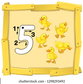 Ilustración de la guía número cinco