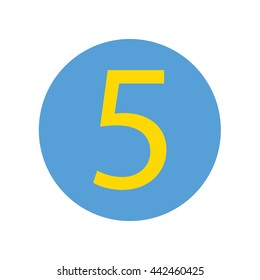 Number five icon