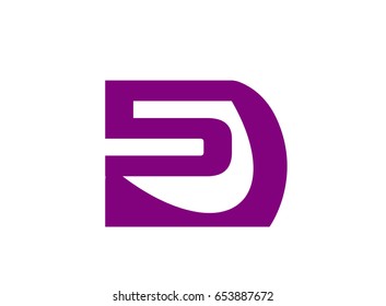 Number five logo. Vector logotype design

