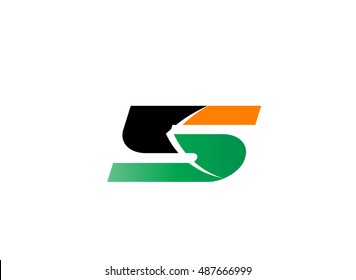Number five logo.Logo 5 vector template
