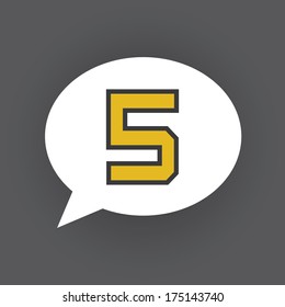 number five (my own design) 