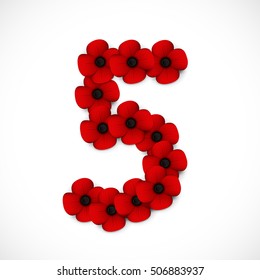 number five in poppies