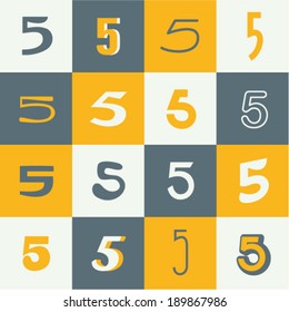 Number five set