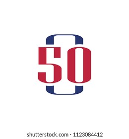 number font logo vector