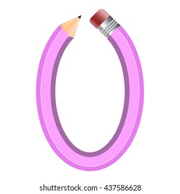 The number in the form of a bent pencil. Zero