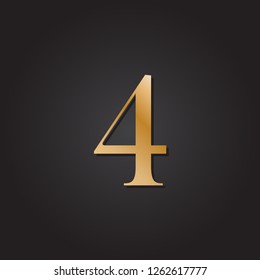 number four gold