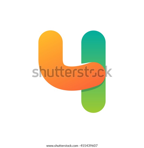 number-four-logo-formed-by-colorful-line-font-style-vector-design