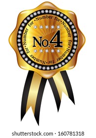 Number frame medal