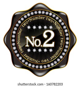 Number frame medal