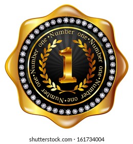 Number frame medal