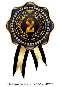 Number frame medal