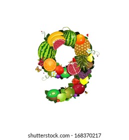 Number of fruit 9