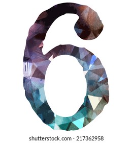Number Gems style : vector eps.10