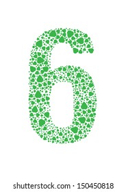 Number of green leaves vector  