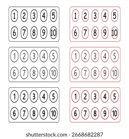 Grades numéricas para Educação ou Prática.