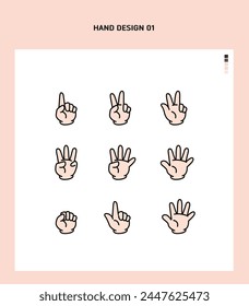 the number of human hand gestures