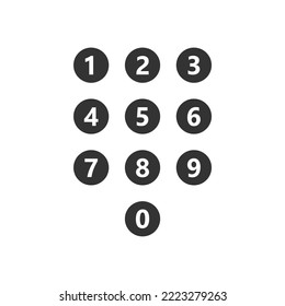 number icon is used to count