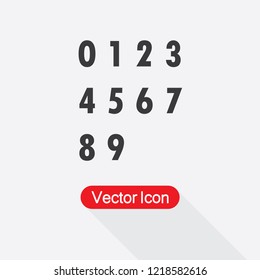 Number Icon Vector Illustration Eps10