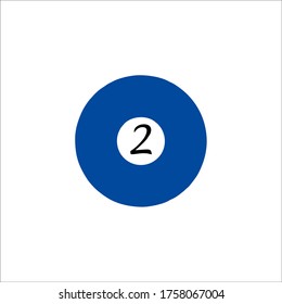 plantilla de logotipo de ilustración de icono de número