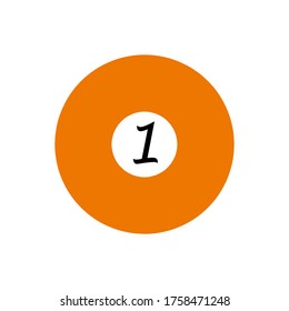 number icon vector illustration logo template