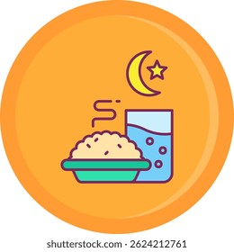 Icono de número Vector de fondo amarillo