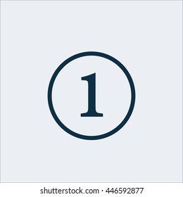 Number icon,one icon,numbers icon 