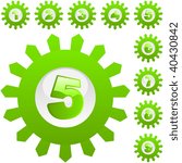 Number icons. Vector set.