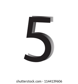 Number illustration. Vector
