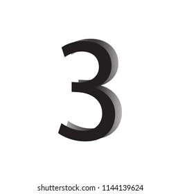 Number illustration. Vector