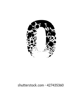 number inside the texture, circles of different sizes