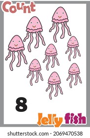 number the jellyfish number 8