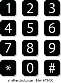 number key pad for graphic design