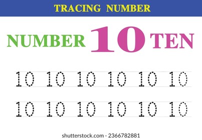 Number for kids write about tracing number.