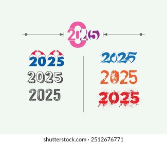 Number Letter Artwork for 2025