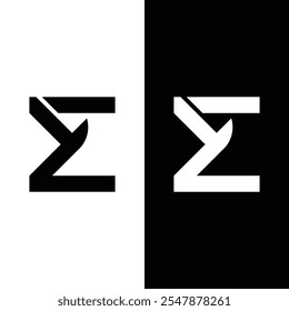 Número e letra logotipo 24M Stock Vetor.