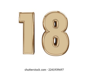 Number letter text effect vector illustration