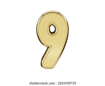 Number letter text effect vector illustration
