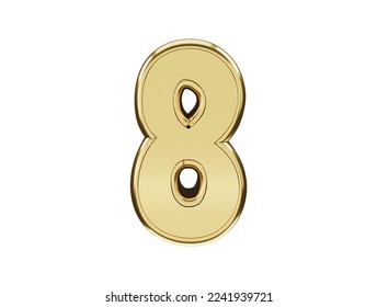 Number letter text effect vector illustration