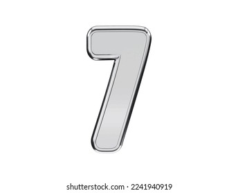 Number letter text effect vector illustration